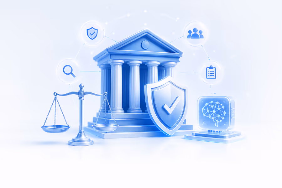 Responsible AI governance institution with trust and accountability controls
